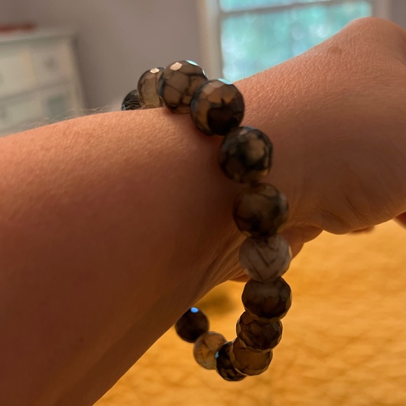 🍀🍀🍀 Beaded bracelet, elasticized band (plus sized) - Picture 7 of 7